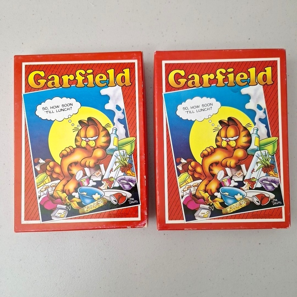 Vintage 1978 Mead Garfield Cat Stationary Set Note Paper & Envelopes, 2 Box Sets